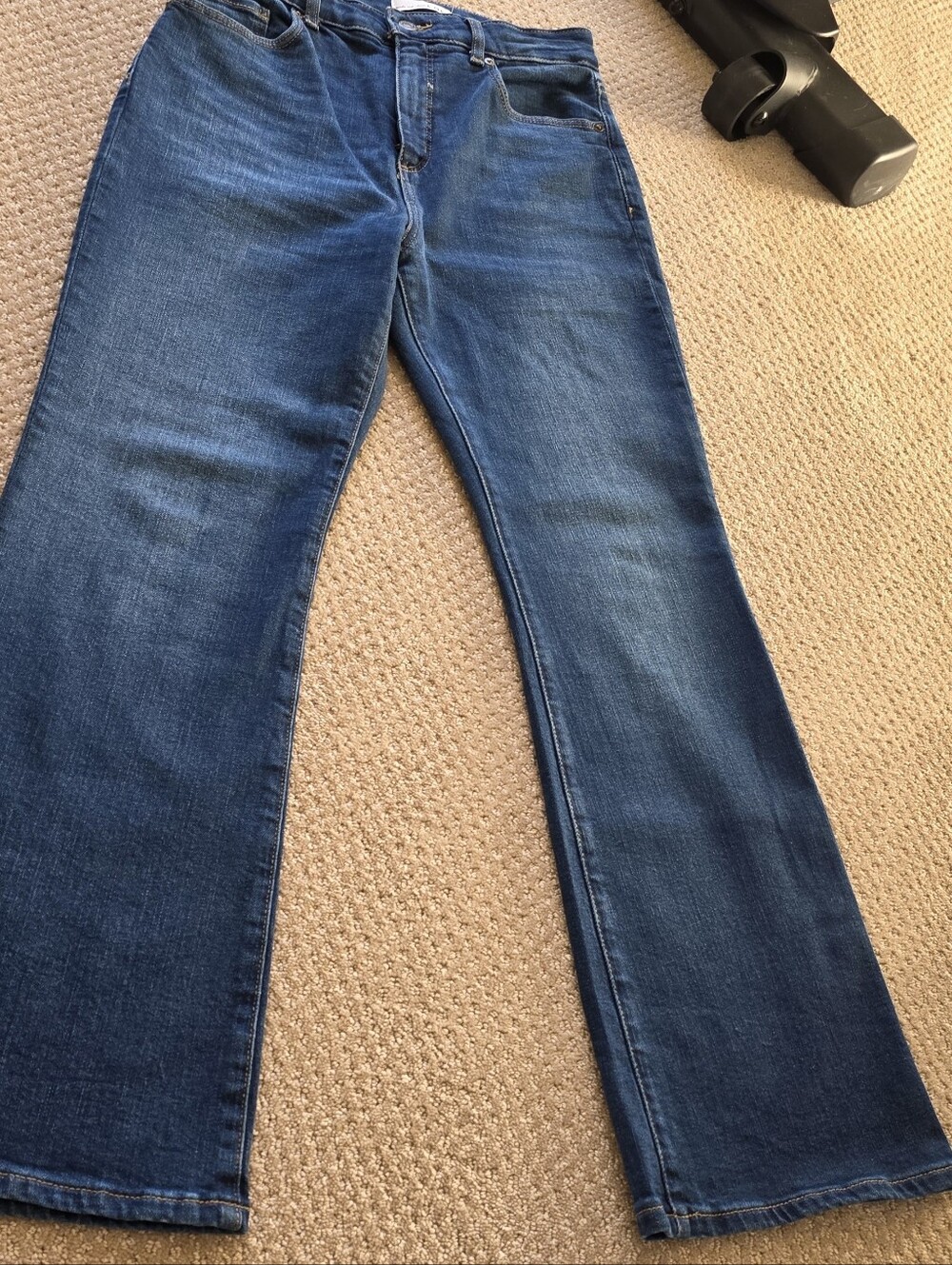 LOFT Women's Dark Blue Flare Jeans